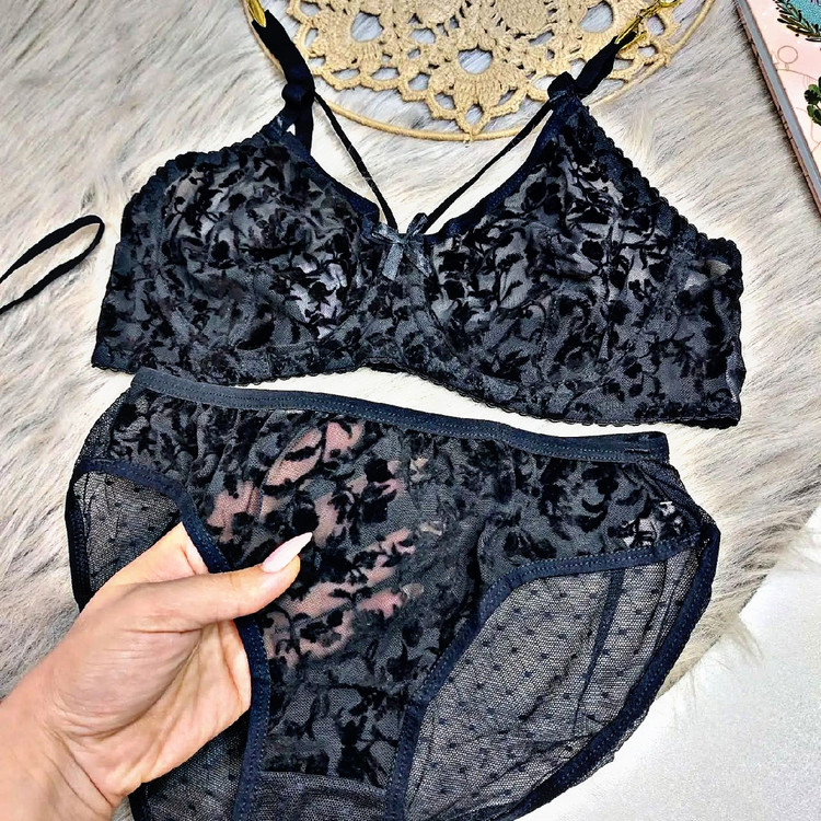 ست تور شیشه ای گلدار