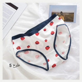 شورت نخی زنانه طرح توت فرنگی جنس وارداتی