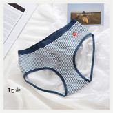 شورت نخی زنانه طرح راه راه