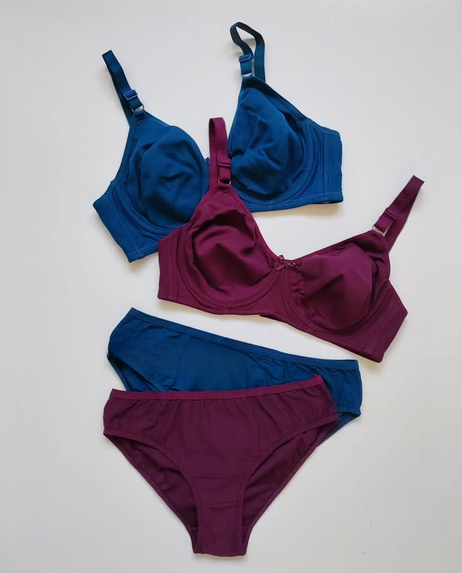 ست شورت و سوتین نخی فنردار