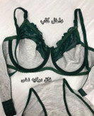 ست شورت و سوتین زنانه ملانژ گیپور