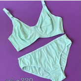 ست شورت و سوتین زنانه نخ پنبه