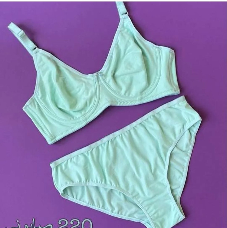 ست شورت و سوتین زنانه نخ پنبه