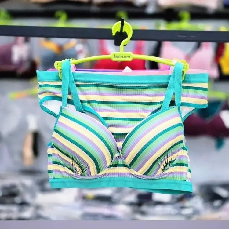 ست شورت و سوتین زنانه آبرنگی