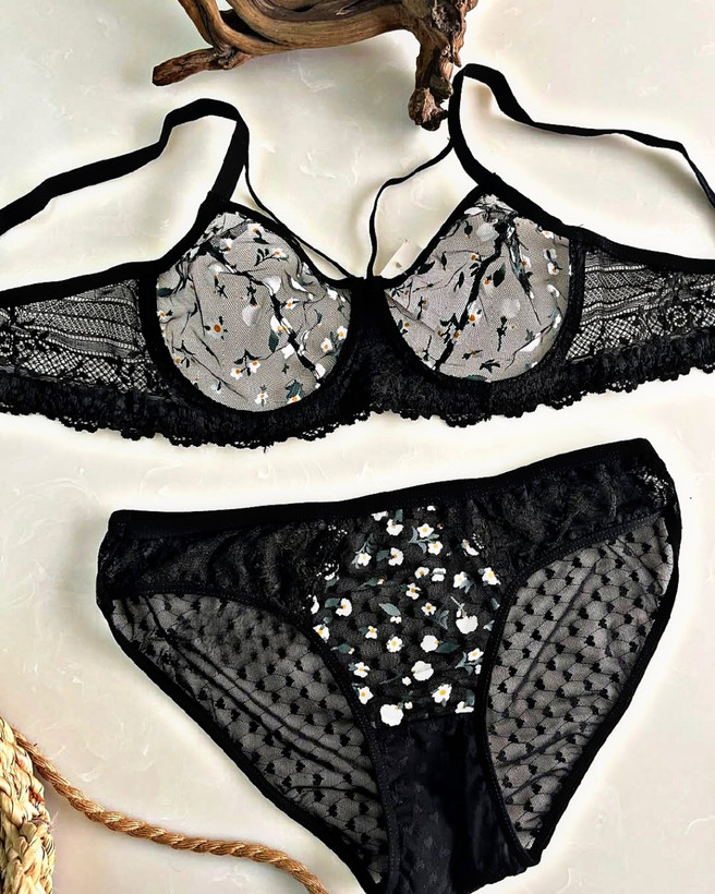 ست شورت و سوتین زنانه شیشه ای