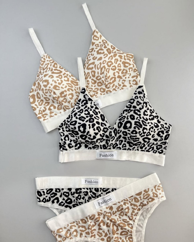 ست نیم تنه شورت پلنگی