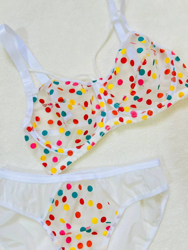 ست شورت و سوتین زنانه طرح گلدار