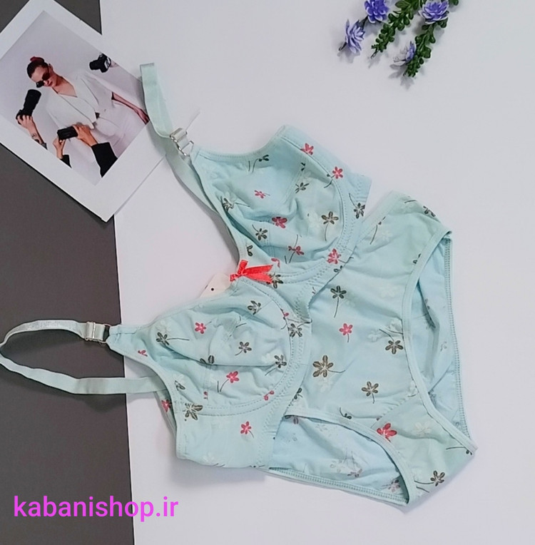 ست شورت و سوتین زنانه نخ پنبه پرسی
