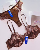 ست شورت و سوتین زنانه رنگ قهوهای