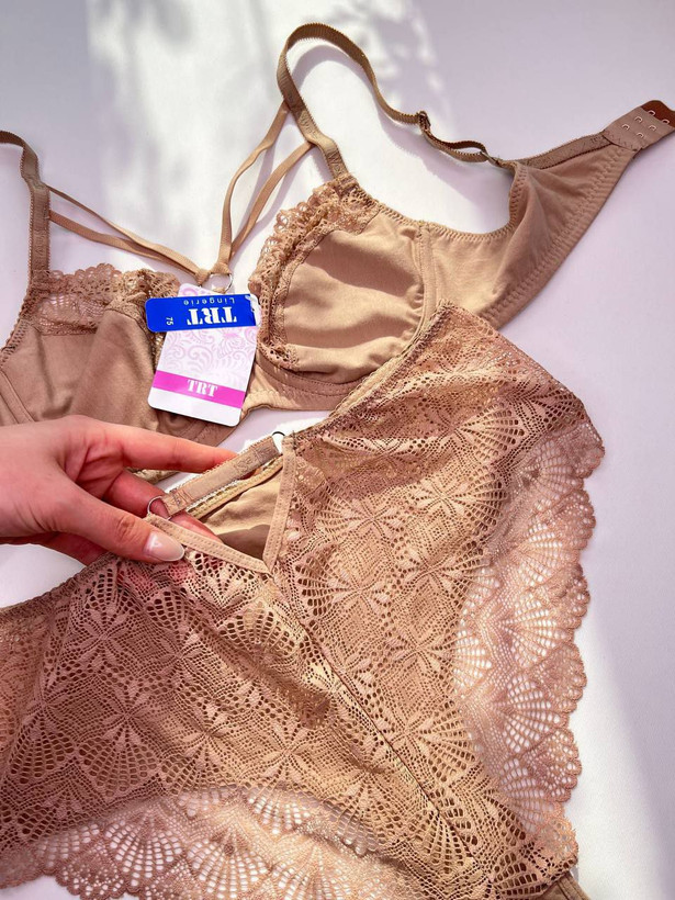 ست شورت و سوتین زنانه نخ پنبه