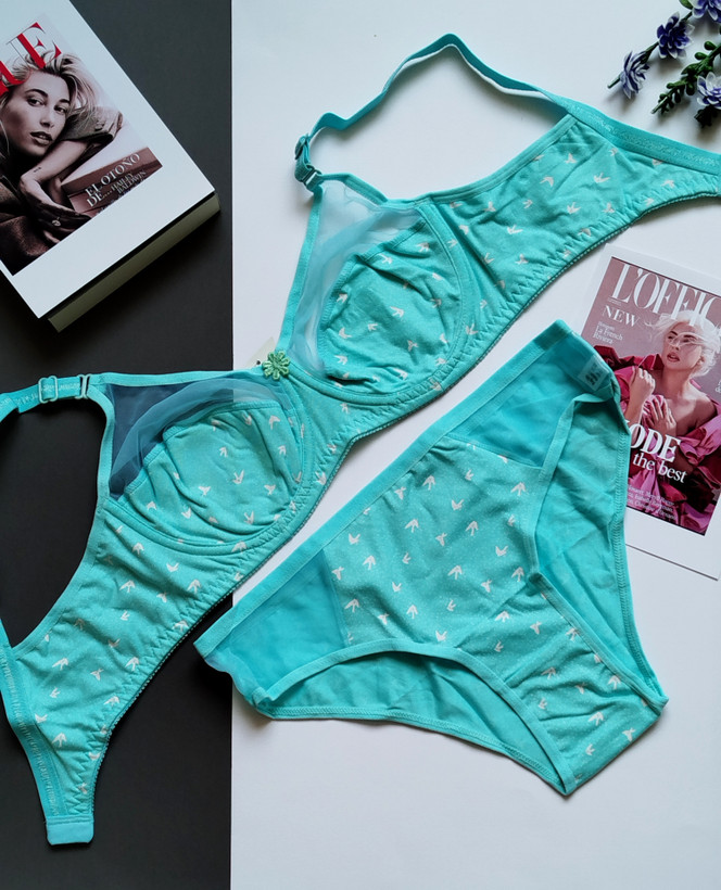 ست شورت و سوتین زنانه نخی