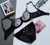 ست شورت و سوتین زنانه طرح فانتزی