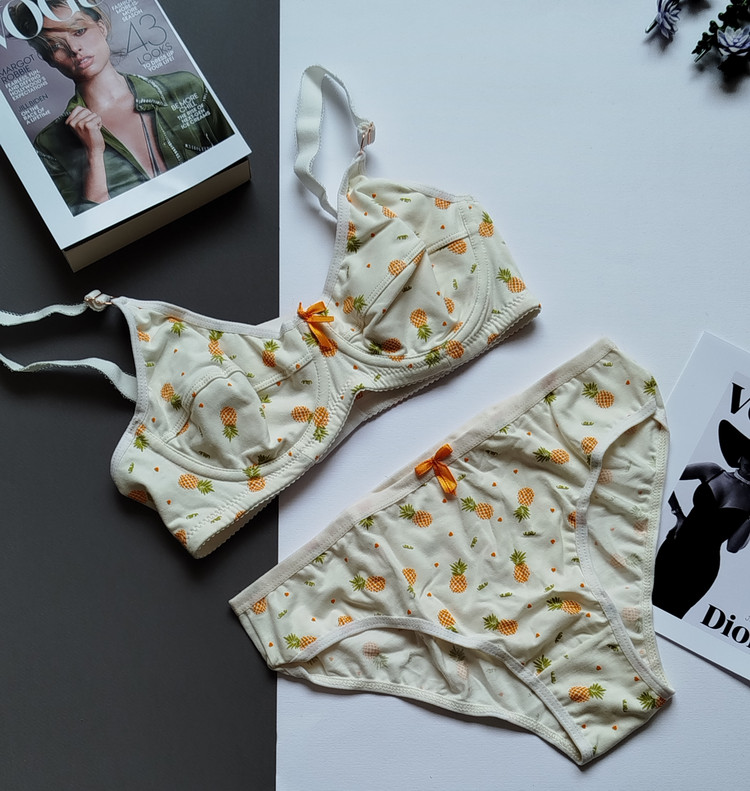 ست شورت و سوتین زنانه نخ پنبه پرسی