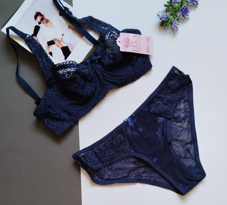 ست شورت و سوتین زنانه سورمه ای