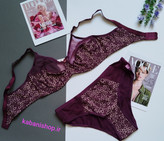 ست لباس زیر زنانه ترک ماوی و بی بی