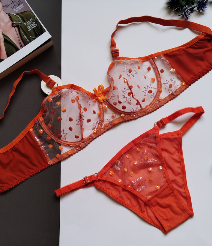 ست شورت و سوتین زنانه طرح ماهی ژینا