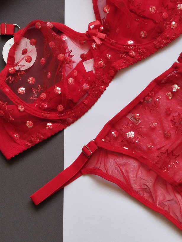 ست شورت و سوتین زنانه طرح فانتزی وارداتی