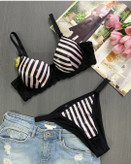 ست شورت و سوتین زنانه اسفنجی مشکی