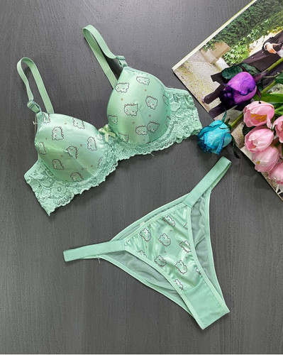 ست شورت و سوتین زنانه فانتزی طرح عروسکی