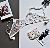 ست شورت و سوتین زنانه تور گیپوری کارن