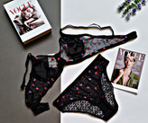 ست شورت و سوتین زنانه هارنس دار ژوبین