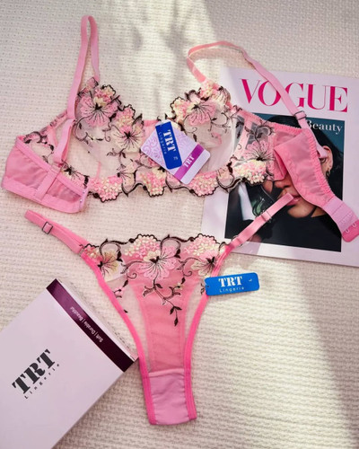 ست شورت و سوتین زنانه طرح گلدار آبرنگی