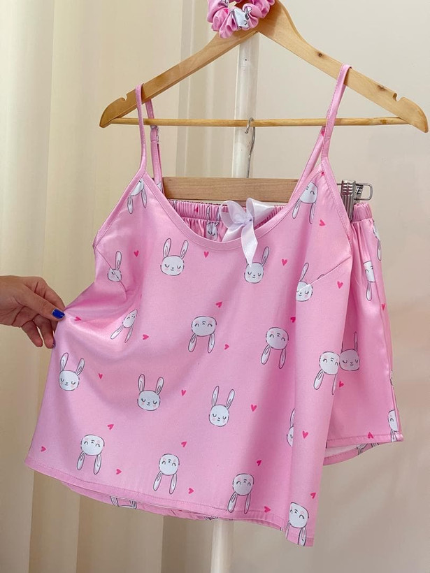 ست شورت و سوتین زنانه طرح گلدار