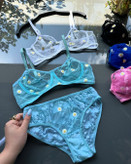 ست شورت و سوتین زنانه طرح گلدار آبرنگی 🌸