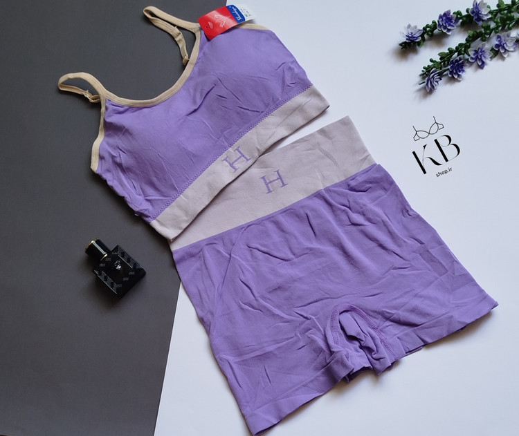 ست نیمتنه بایکر ورزشی سیملس زنانه