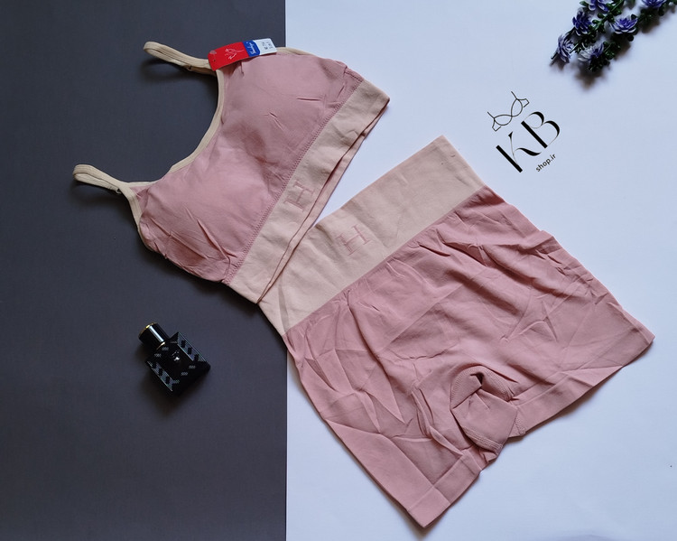 ست نیمتنه شورتک ورزشی زنانه پد دار متحرک