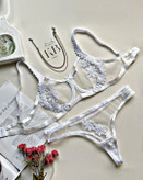 ست شورت و سوتین زنانه طرح یونانی برند مکسوریا سفید