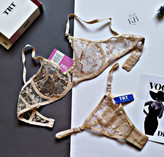 ست شورت و سوتین زنانه طرح گلدار طرح ژینوس رنگ بژ