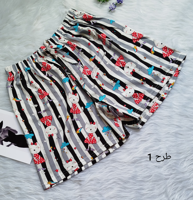 شورتک زنانه فانتزی نخی