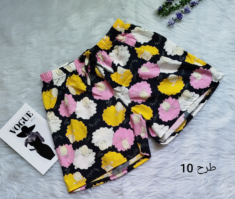 شورتک زنانه فانتزی تایلندی کولر دار