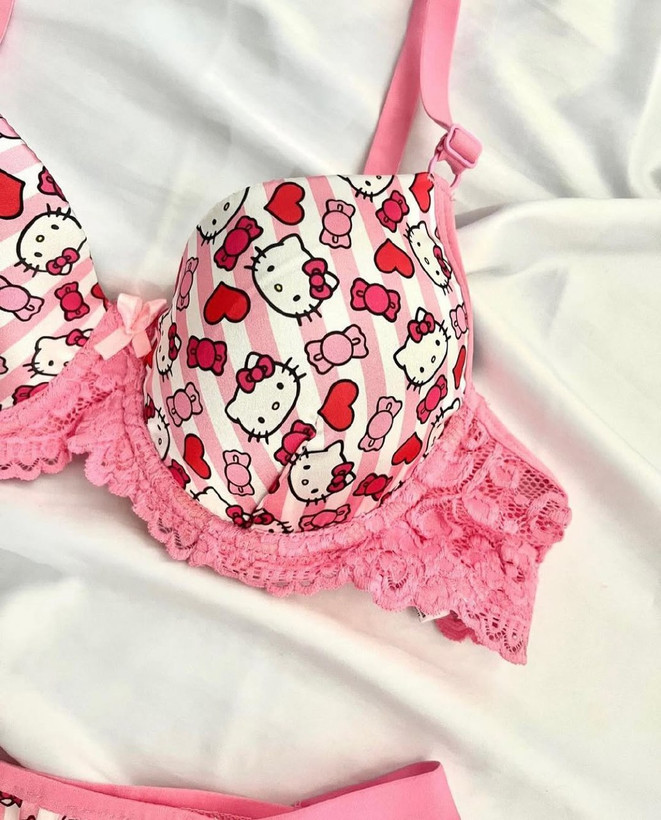 ست شورت و سوتین زنانه فانتزی طرح عروسکی برند مهلا