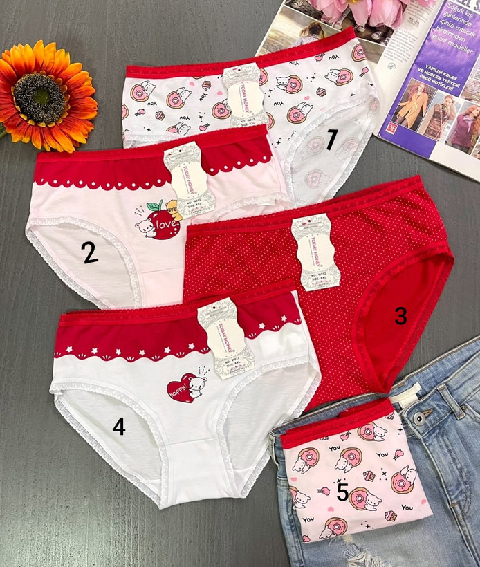 شورت زنانه نخ پنبه وارداتی طرح عروسکی فانتزی