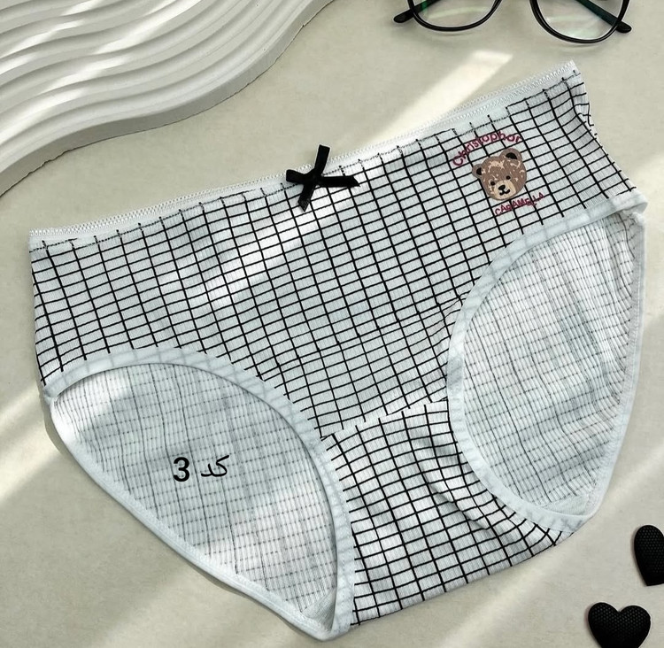 شورت زنانه نخ پنبه وارداتی طرح خرس تدی