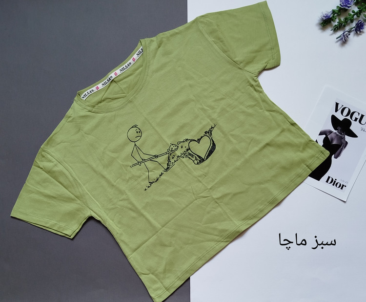 کراپ تاپ زنانه نخ پنبه وارداتی