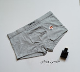 شورت اسلیپ مردانه فاق بلند نخ پنبه ملانژ