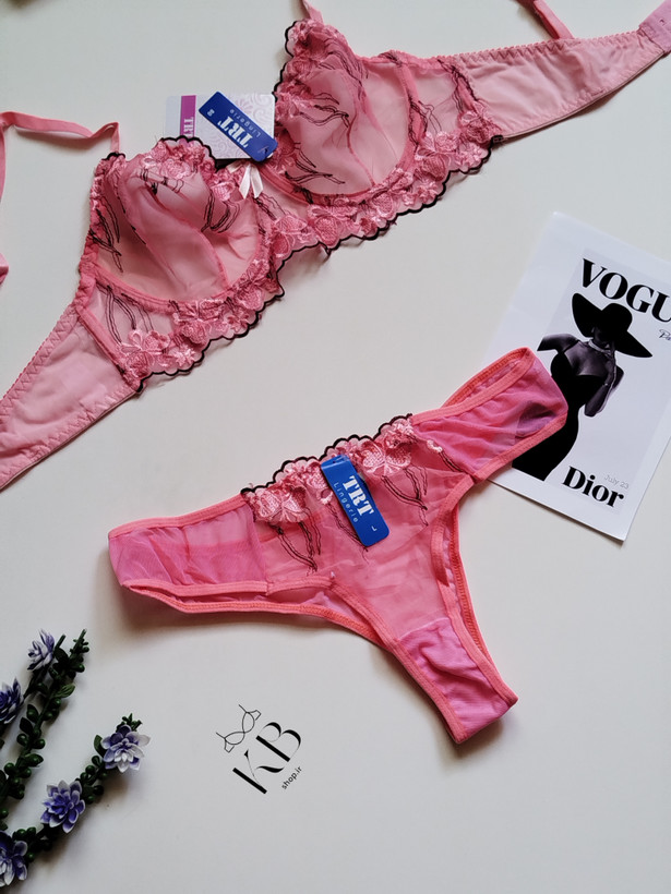 ست لباس زیر زنانه ترک برند میسپل صورتی