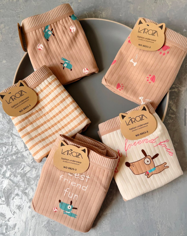 شورت زنانه نخ پنبه وارداتی طرح عروسکی