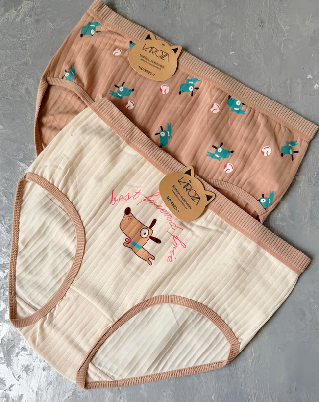 شورت زنانه نخ پنبه وارداتی طرح عروسکی فانتزی