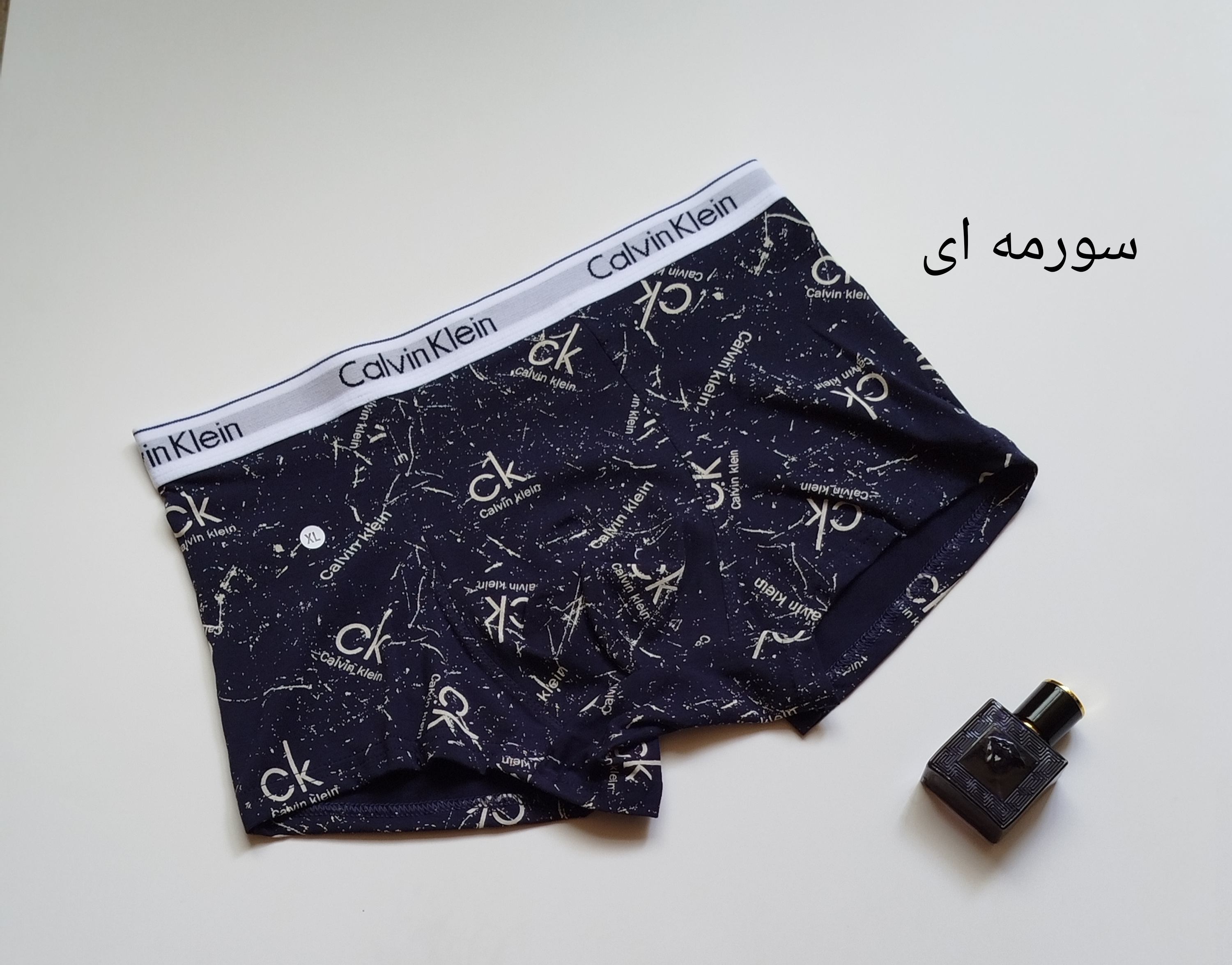 شورت نیم پا مردانه نخ پنبه وارداتی طرح CK