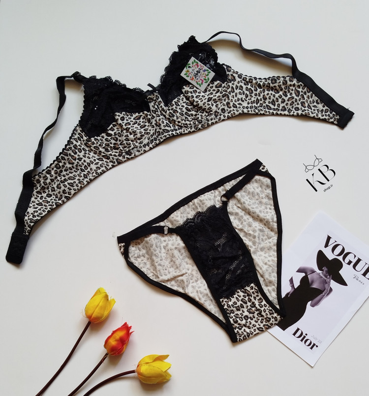 ست شورت و سوتین زنانه نخی فانتزی