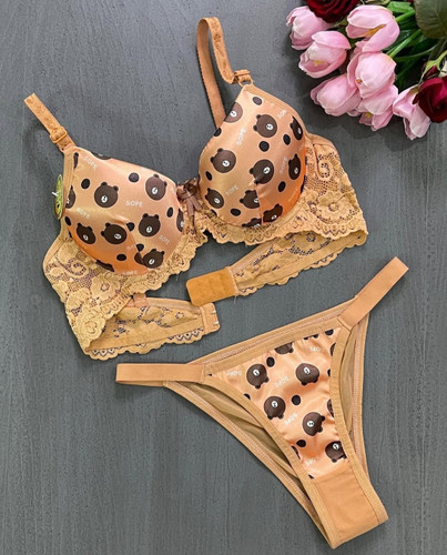 ست شورت و سوتین زنانه طرح فانتزی تدی 🐻
