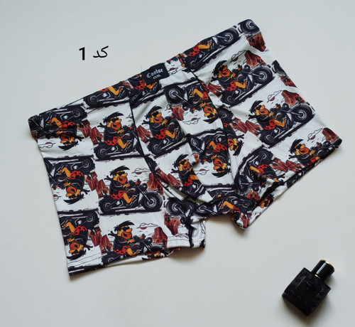 شورت مردانه نیم پا گیاهی بامبو