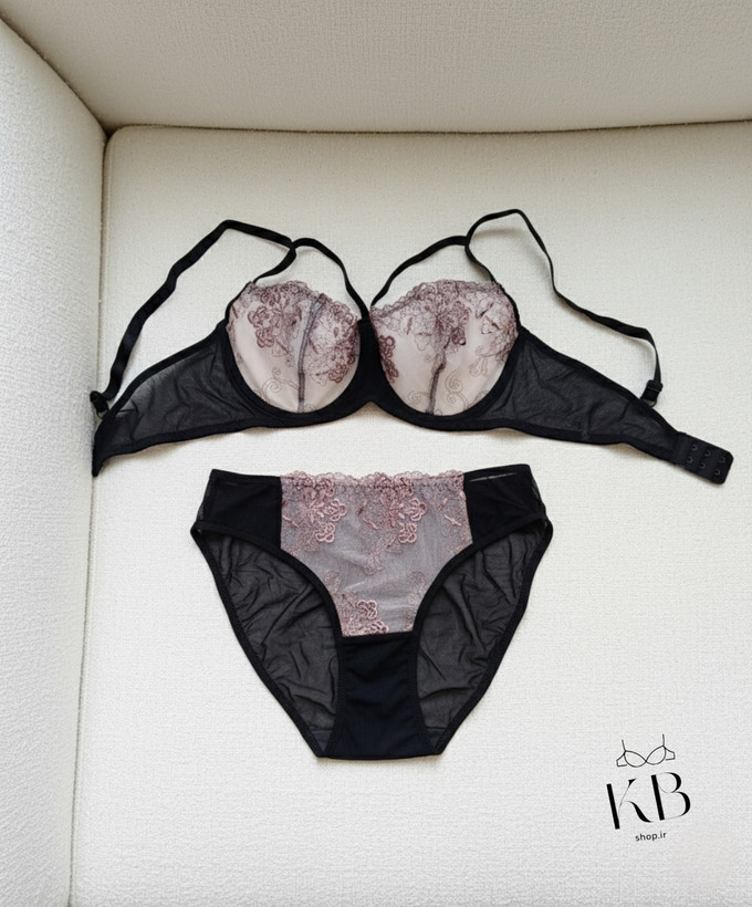 ست شورت و سوتین زنانه طرح گلدار
