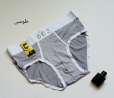 شورت اسلیپ مردانه فاق بلند طوسی