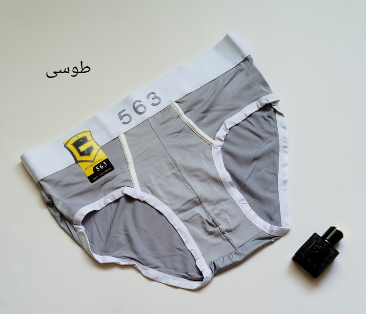 شورت اسلیپ مردانه فاق بلند طوسی