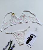 ست شورت و سوتین زنانه طرح فانتزی قلبی